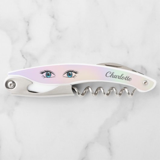 Tire-bouchon Yeux bleus (Devant)