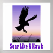 Tire comme une affiche Hawk. (Devant)