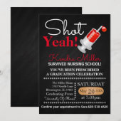 Tiré ouais ! Invitation d'obtention du diplôme (Devant / Derrière)