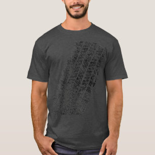 Tire Track grappige halloween T-shirt