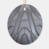 Tire Tread Keramisch Ornament (Links)