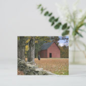 Tire zwaait langs een weg in Zuid-Vermont; Briefkaart (Staand voorkant)