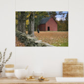 Tire zwaait langs een weg in Zuid-Vermont; Poster (Keuken)