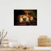 Tired Cowboy Puppies Poster (Keuken)