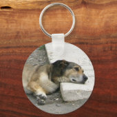 Tired Dog-sleutelketen, aanpassen Sleutelhanger (Voorkant)