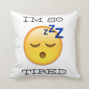 TIRED EMOJI PILLOW KUSSEN
