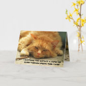 Tired Kitty veut que vous finissiez sa carte (Fleur jaune)