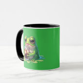 Tired Melted Frog Coffee Cute Mug Design (Devant gauche)