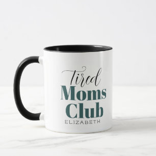 Tired moms club Calligrafie-monogram koffie-mok Mok