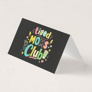Tired Moms Club Koffie Moeder Humor Kaart