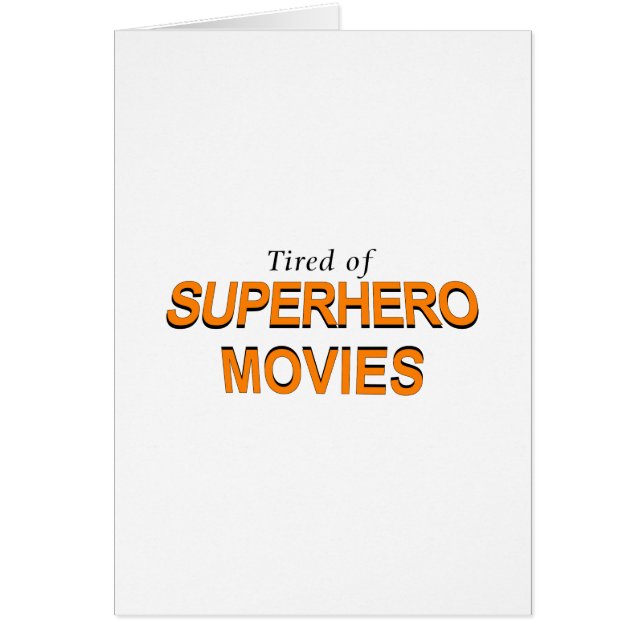 Tired of Superheld Movies (Voorkant)