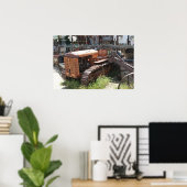 Tired Old Tractor Poster (Thuiskantoor)