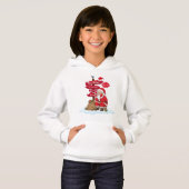 Tired Santa Kids Cozy Christmas Pullover Hoodie (Devant entier)