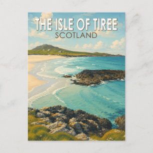 Tiree eiland Schotland Illustratie Reis Kunst Briefkaart