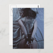 Tirée ● Tattooed B&W photo Carte postale (Devant / Derrière)