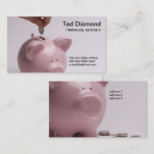 Tirelire Bront et cartes de visite arrières (Devant / Derrière)