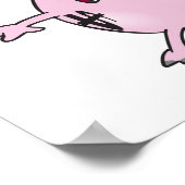 Tirelire Rose Avec Affiche D'argent (Coin)