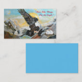 "Tirer Comme Des Ailes D'Un Aigle." Cartes de visi (Devant / Derrière)