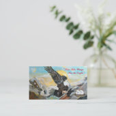 "Tirer Comme Des Ailes D'Un Aigle." Cartes de visi (Debout devant)
