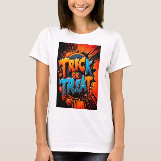 Tirer Ou Traiter Un Tshirt Halloween (Devant)