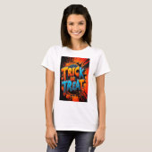 Tirer Ou Traiter Un Tshirt Halloween (Devant entier)