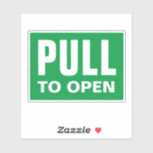 Tirer pour ouvrir les autocollants de porte en vin (Feuille)