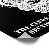 Tirer sur une Turquie drôle de chasse Poster noir (Coin)