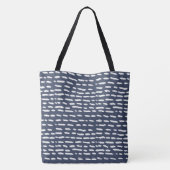 Tiret de bleu et de gris d'indigo - sac (Dos)