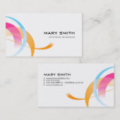 Tiret de carte de visite de couleur bilatéral (Devant / Derrière)