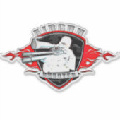 Tireur d'arme à feu Sticker (Devant)