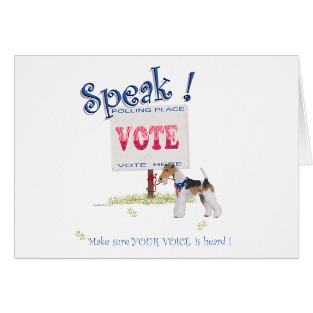 Tireur Fox Terrier Voix de Vote (Devant horizontal)