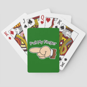 Tirez mes cartes de jeu drôles de doigt pour le