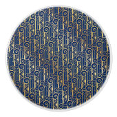 Tiroir Art Déco et boutons d'armoire (Devant)