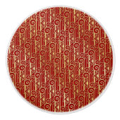 Tiroir Art Déco et boutons d'armoire (Devant)