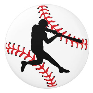 Tiroir de conception de base-ball, bouton d'armoir