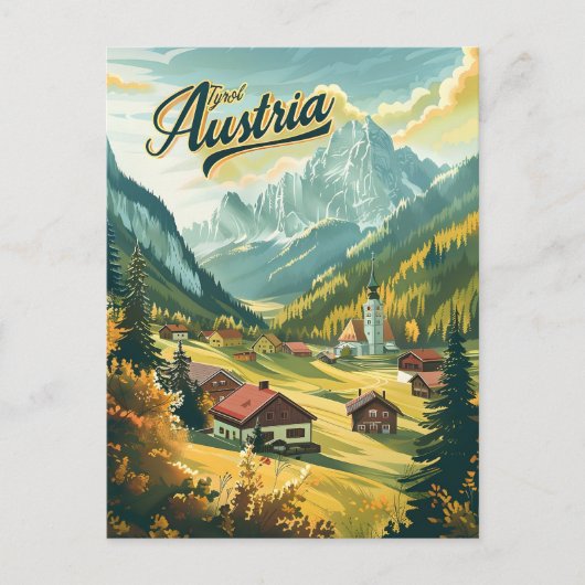 Tirol Austria Briefkaart (Voorkant)