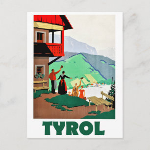 Tirol, een warme welkom briefkaart