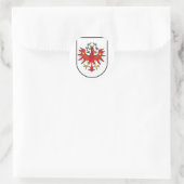 Tirol Wappen, Oostenrijk Ronde Sticker (Tas)