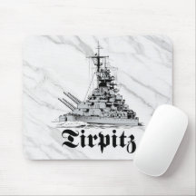 Tirpitz slagschip muismat