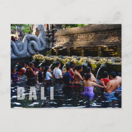 Tirta Empul Temple in Bali, Indonesië Briefkaart