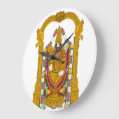 Tirupati Balaji Clock & Home Wall Decor Grote Klok (Hoek)
