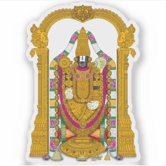Tirupati Balaji Stickers for Daily Use (Voorkant)