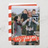 Tis de Kaart van de Foto van de Vakantie van de (Voorkant / Achterkant)