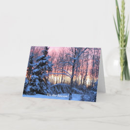 'Tis het Seizoen op de Vakantie van de Winter van Kaart