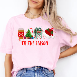 Tis Het Seizoen Vrolijke Kerstvrouwen Schattige T- T-shirt