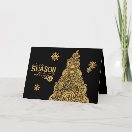 Tis la carte de voeux de vacances de Noël de (Devant)