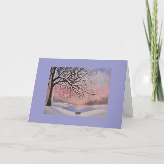 Tis la saison, carte de vacances (Devant)