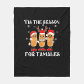 Tis Season For Tamales Mexican Christmas Modern Fleece Deken (Voorkant)