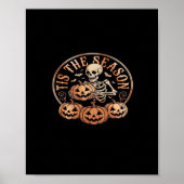 Tis Season Snowmobile Red Plaid Poster (Voorkant)