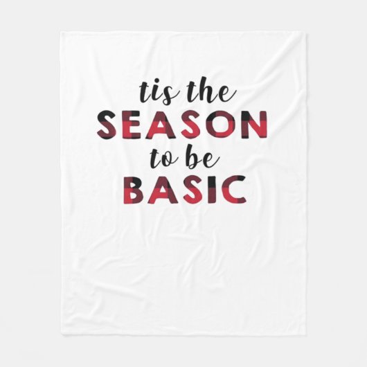 Tis The Season Basic Design Fleece Deken (Voorkant)